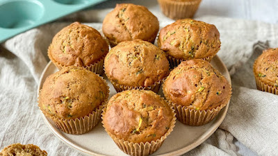 Snack Smart And Make Gut Healthy Snacks Zucchini-Banana Muffins