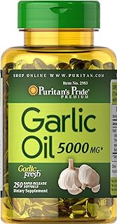 Health Benefits of Garlic Supplements Puritan's Pride Garlic Oil