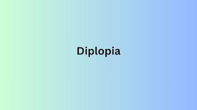 What is diplopia and how do I pronounce it?