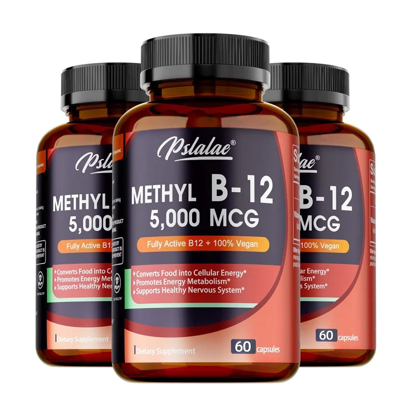 How Can Pslalae Vitamin B12 5000 mcg Boost Energy, Mental Clarity, and Support Heart & Nervous System Health?